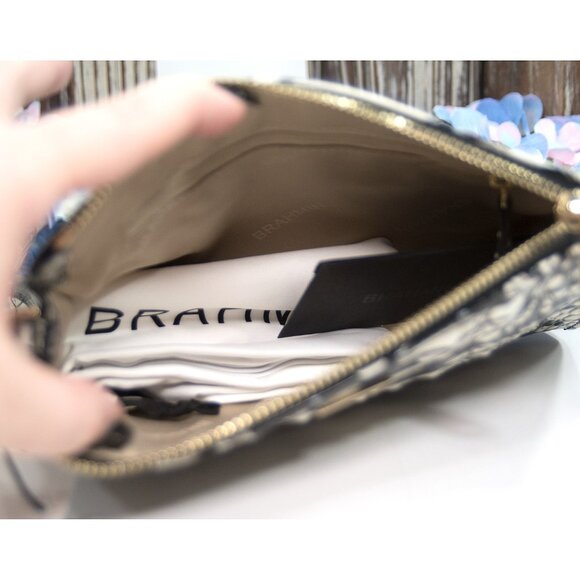 Brahmin Batik Melbourne Leather Daisy Clutch Wristlet NWT - Picture 7 of 8